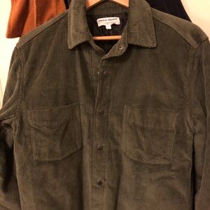 American Apparel Corduroy Shacket - *GREEN LEFT*